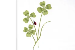 Four Leaf Clover Collection in Light Green, Set of 2