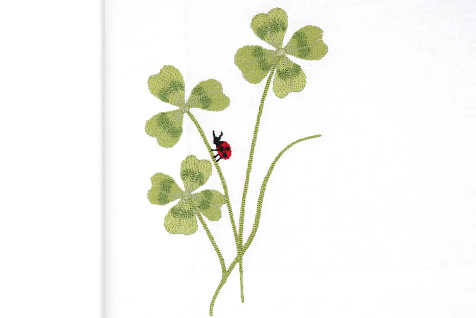 Four Leaf Clover Collection in Light Green, Set of 2