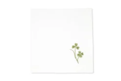 Four Leaf Clover Napkin in Light Green, Set of 2