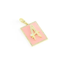Framed Initial Charm