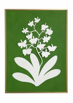 Framed Orchid Study Gold Frame Orchid #4