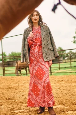 Frances Top in Aces Wild Red