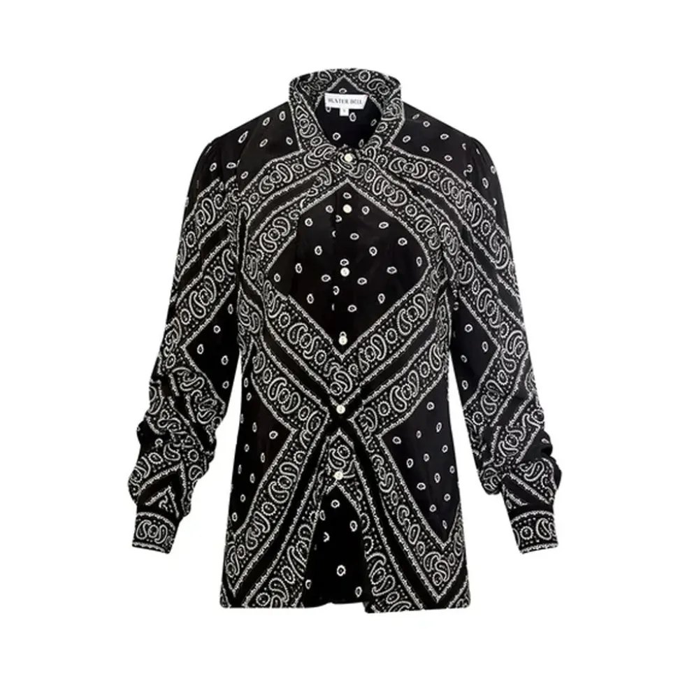 Frances Top in Aces Wild Black