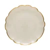 Francesca Collection Charger Plates in Gold, Set of 6