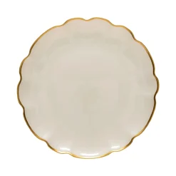 Francesca Collection Charger Plates in Gold, Set of 6