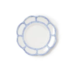 French Blue Bamboo Touch Salad & Dessert Plate, Set of 4