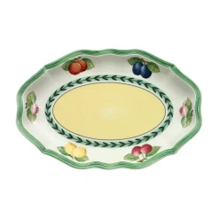French Garden Fleurence Pickle Dish / Gravy Stand in Multi