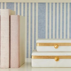 French Linen Stripe Wallpaper