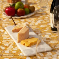 French Tablecloth Forest Harvest Grey & Mustard