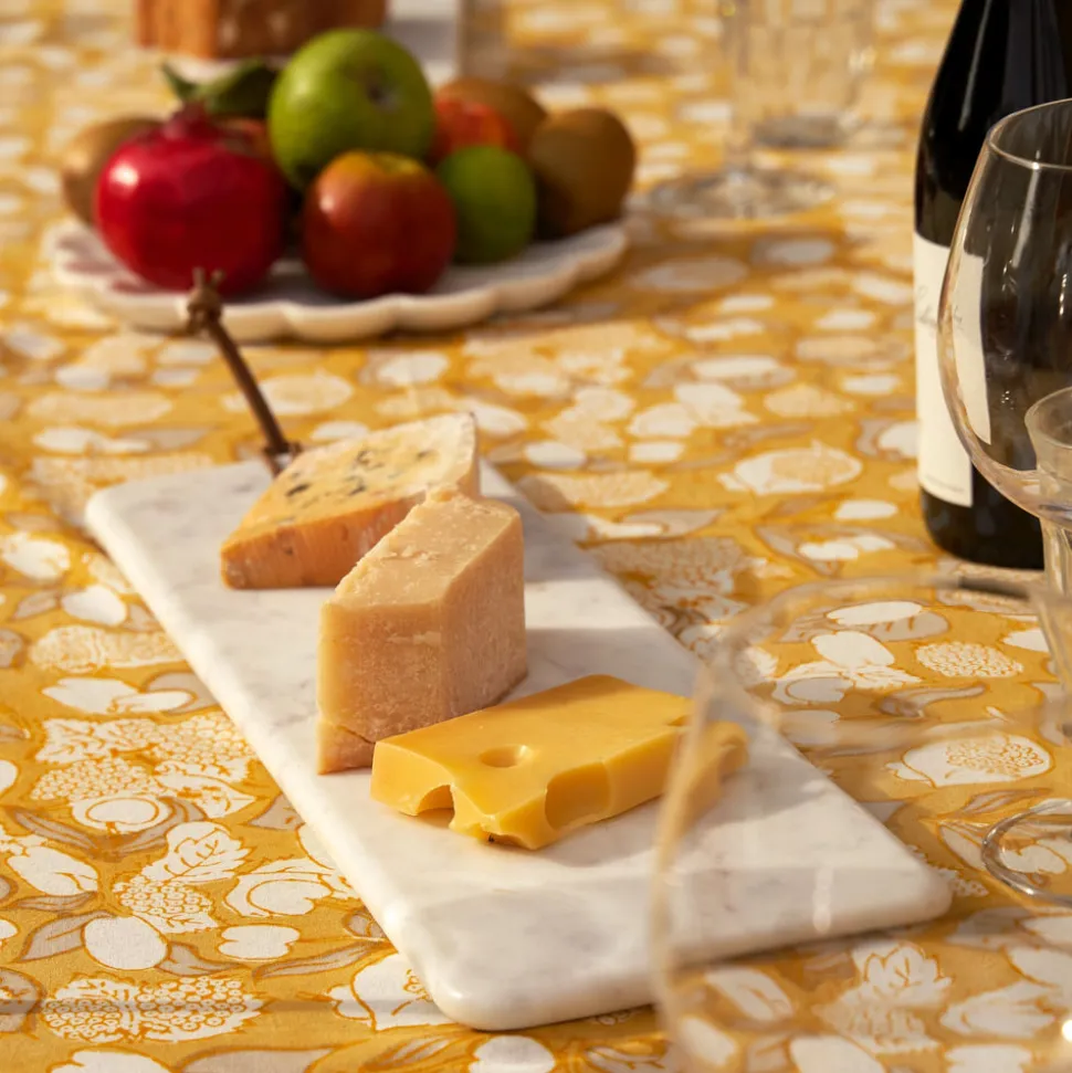 French Tablecloth Forest Harvest Grey & Mustard