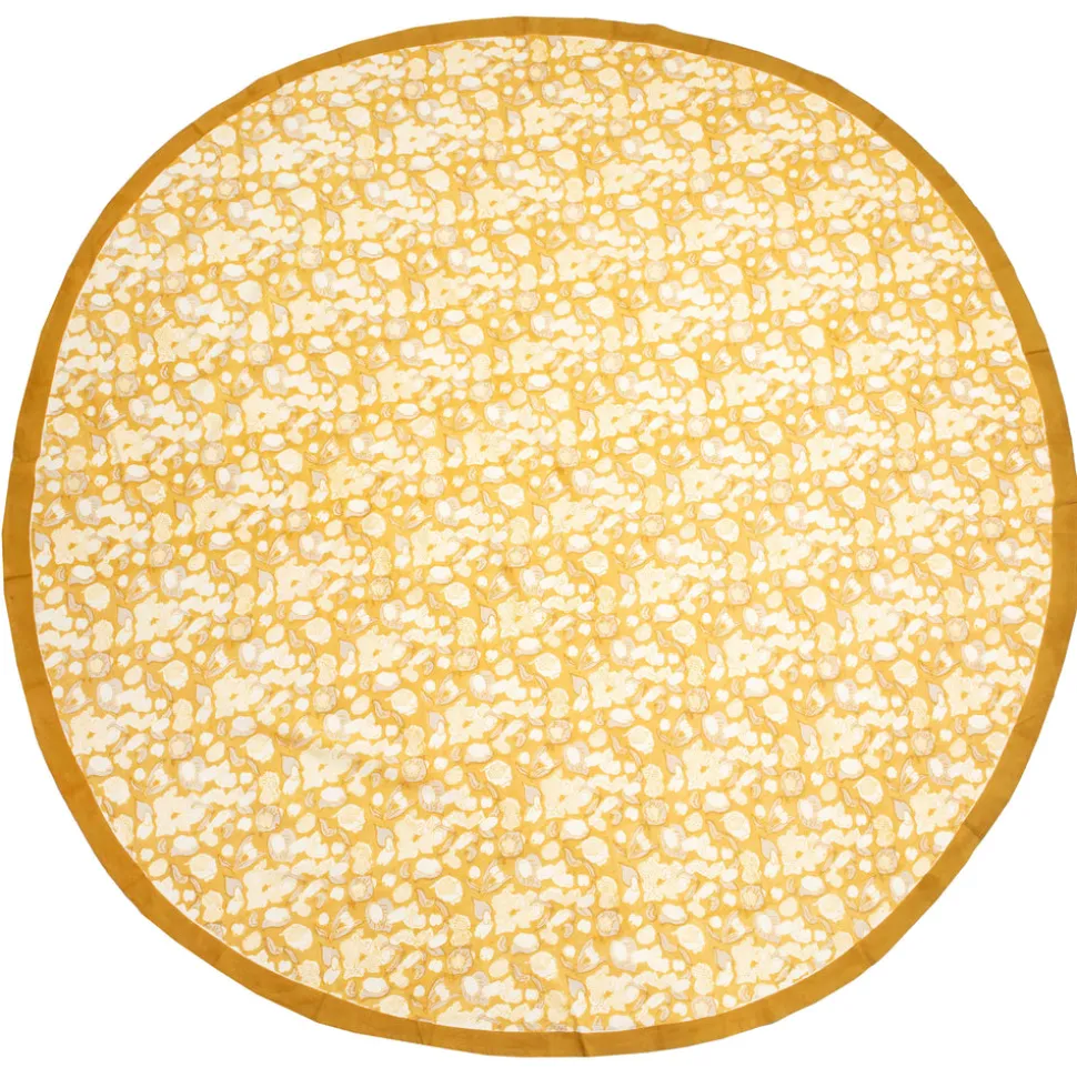 French Tablecloth Forest Harvest Grey & Mustard