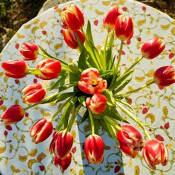 French Tablecloth Fraises des Bois Bleu