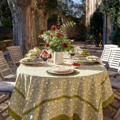 French Tablecloth Meadows Vert