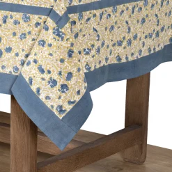 French Tablecloth Meadows Blue & Green