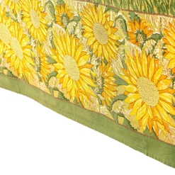 French Tablecloth Sunflower Yellow & Green