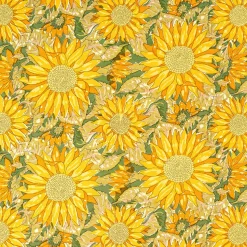French Tablecloth Sunflower Yellow & Green