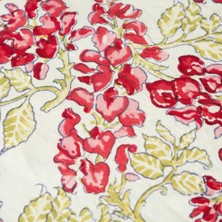 French Tablecloth Wisteria Green & Pink