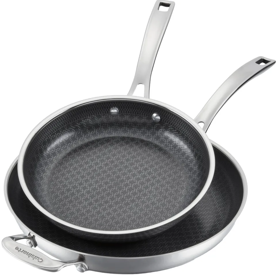 FusionPlus® 2-Pk Skillets (10" & 12") in Stainless Steel