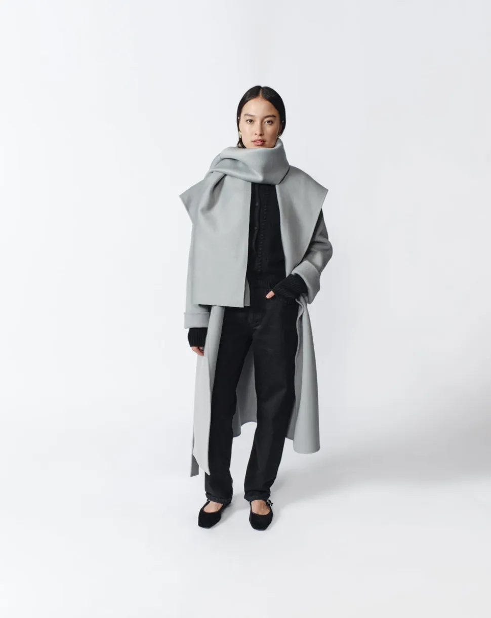 Gabriella Cashmere Coat in Mint