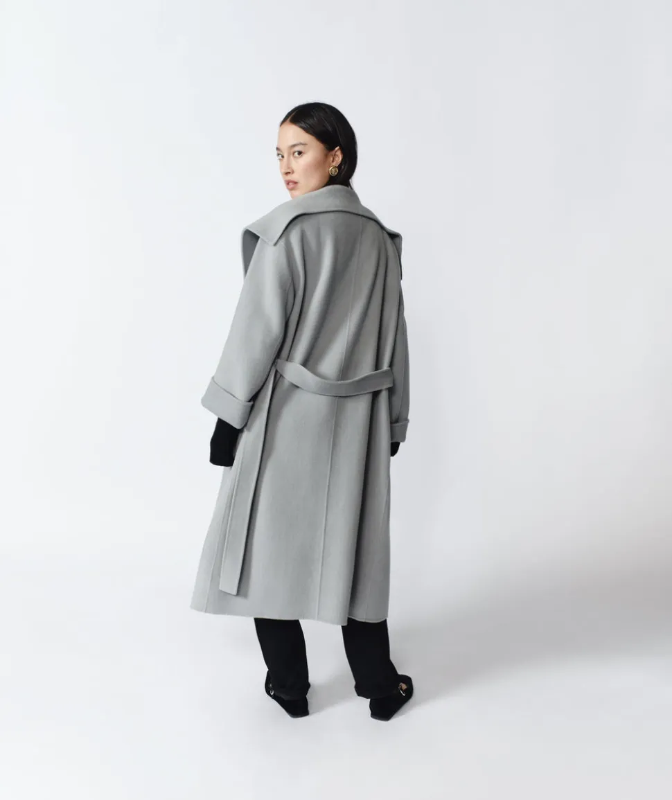 Gabriella Cashmere Coat in Mint