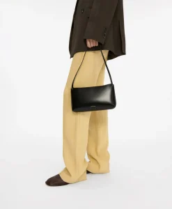Gaia Shoulder Bag in Black & Flamma