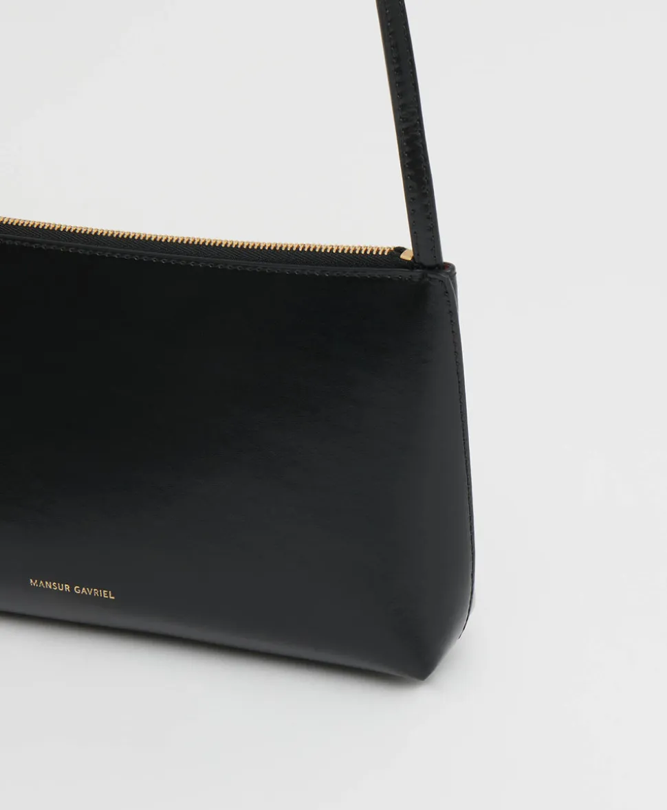Gaia Shoulder Bag in Black & Flamma