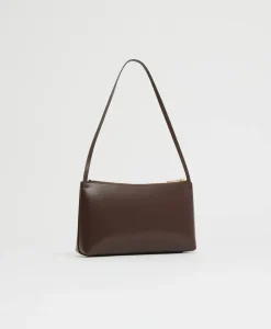 Gaia Shoulder Bag in Chocolate & Warm Grey