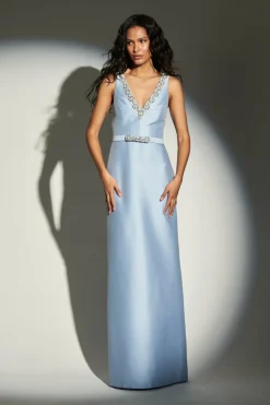 Garda Gown in Glacial Blue