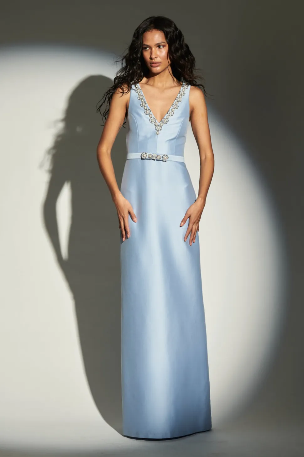 Garda Gown in Glacial Blue