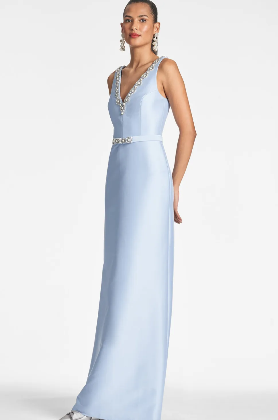 Garda Gown in Glacial Blue
