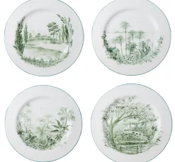 Gardens Dessert Plates, Set of 4