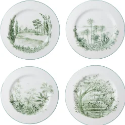Gardens Dinner Plates, Set of 4