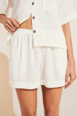 Garment Dyed Linen Short Set