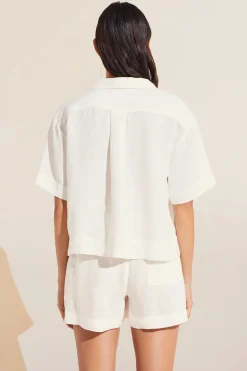 Garment Dyed Linen Short Set