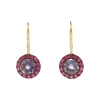 Gem Two Tone Earrings
