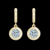 Gemma Dangles Large Aquamarine