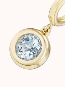 Gemma Dangles Large Aquamarine