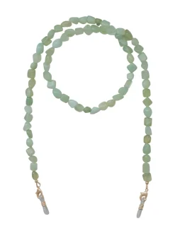 Gemstone Sunglass Chain in Light Green
