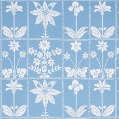 Georgia Wildflowers Wallpaper in Blue