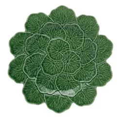 Geranium Charger Plate Green