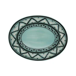 Gigi Aqua Oval Platter
