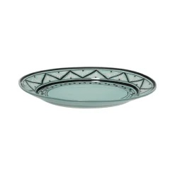 Gigi Aqua Oval Platter