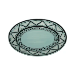 Gigi Aqua Oval Platter