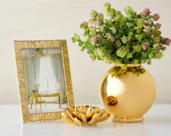 Gilded Porcelain Dahlia