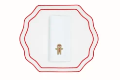 Gingerbread Napkin and Stucco Placemat, Set of 2