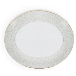 Gio Gold Oval Serving Platter 13"