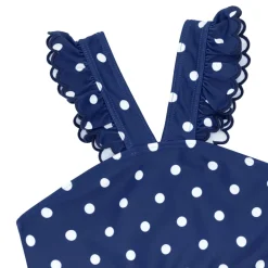 Girls Atlantic Dot V-Neck Crossover Bikini
