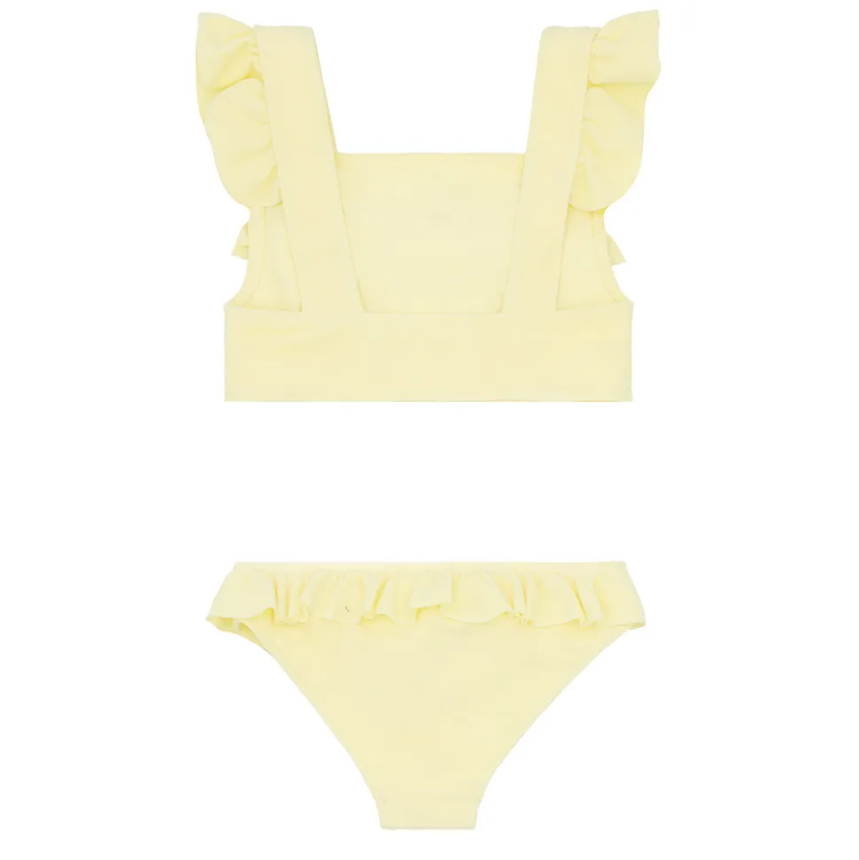 Girls Banana Terry Square Neck Bikini