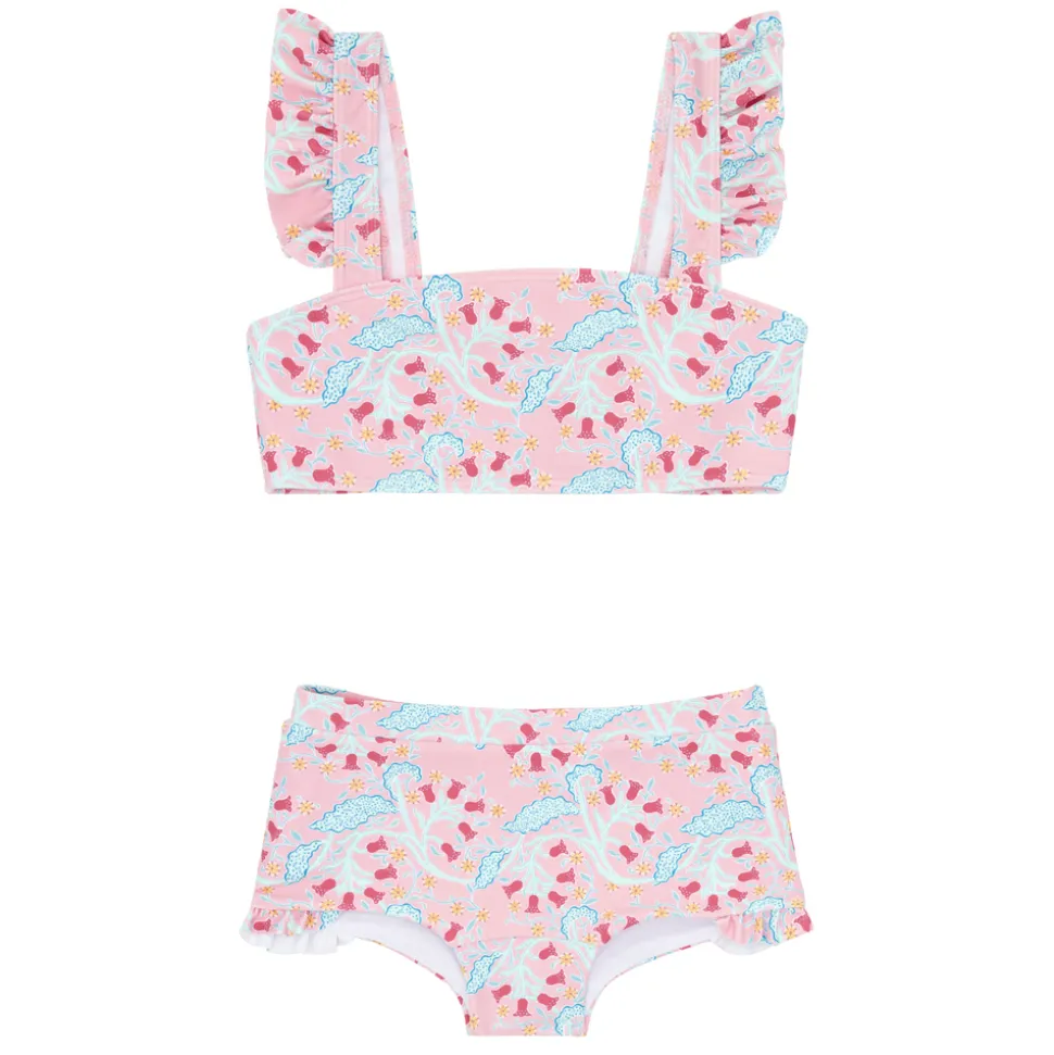 Girls Bluebells Bandeau Bikini And Swim Shorts