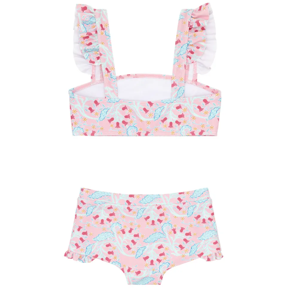 Girls Bluebells Bandeau Bikini And Swim Shorts
